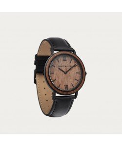 Brown Walnut Jet - Minimal 40MM 