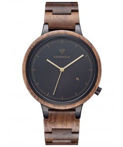 Men's Wood Watch Lamprecht Walnut/Gold