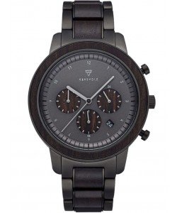 Men's Wood Watch Chronograph Maximilian Sandalwood/Black