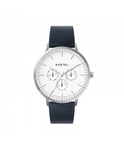 CUILLIN 43MM BLUE LEATHER STRAP WATCH