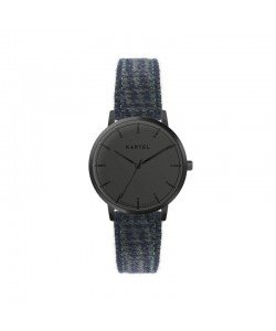 ISLA 34MM BLUE FABRIC STRAP WATCH