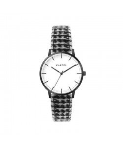 ISLA 34MM BLACK FABRIC STRAP WATCH