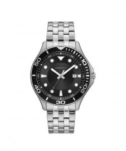 Caravelle Designed by Bulova Men's 43B162 Dive Stainless Black Dial Bracelet Watch