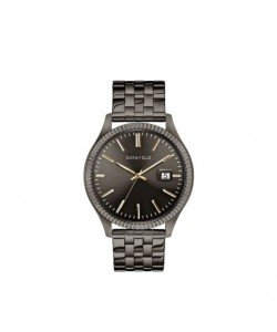 Caravelle Designed by Bulova Men's 45B149 Gunmetal Stainless Bracelet Watch