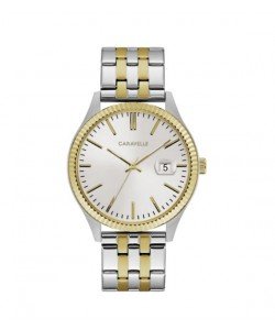 Caravelle Designed by Bulova Men's 45B148 Two-Tone Gold Stainless Bracelet Watch