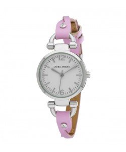Laura Ashley Purple Ladies Dial Analog Display Twisted Band Round Watch