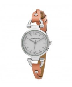 Laura Ashley Orange Ladies Dial Analog Display Twisted Band Round Watch