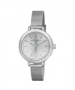 Laura Ashley Ladies Silver Mesh Watch