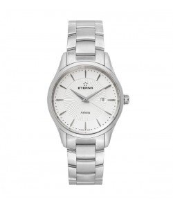 Eterna Men's 2520.41.11.0274 'Artena' Silver Dial Stainless Steel Quartz Swiss Made Watch