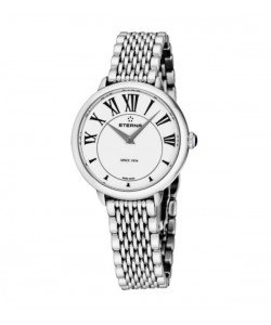 Eterna Women's 2800.41.62.1743 'Eternity' White Dial Stainless Steel Quartz Watch