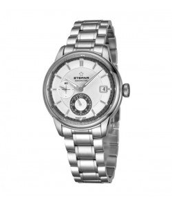 Eterna Men's 7661.41.66.1702 'Adventic' Silver Dial Stainless Steel GMT Automatic Watch