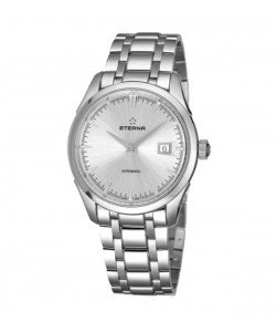 Eterna Men's 2951.41.10.1700 'Eternity' Silver Dial Stainless Steel Automatic Swiss Made Watch