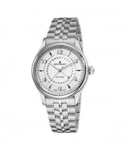Revue Thommen Men's 10012.2132 'Date Pointer' Silver Face Automatic Watch