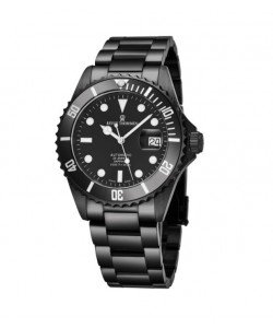 Revue Thommen Men's 17571.2177 'Diver' Black Dial Black Stainless Steel Swiss Automatic Watch