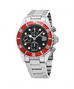 Revue Thommen Men's 17571.6136 'Diver' Black Dial Stainless Steel Chronograph Swiss Automatic Watch