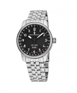 Revue Thommen Men's 16050.2137 'Air Speed' Black Dial Stainless Steel Swiss Automatic Watch