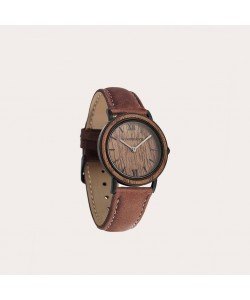Brown Walnut Pecan Petite - Minimal 34MM