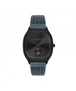 SINCLAIR 42MM BLUE FABRIC STRAP WATCH