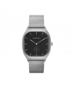 SINCLAIR 42MM SILVER CHAIN MESH STRAP WATCH