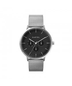 CUILLIN 43MM SILVER CHAIN MESH STRAP WATCH