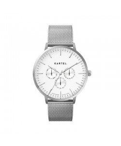 CUILLIN 43MM SILVER CHAIN MESH STRAP WATCH