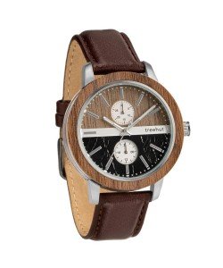 Tao Black Marble Brown Leather