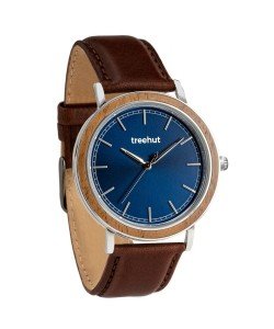 Bay Walnut Blue Brown Leather