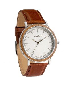 Bay Walnut White Cognac Leather