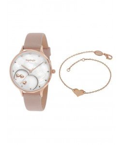 ERWO-HEART-01 Ladies' Watch Set Happy Hearts with Heart Bracelet