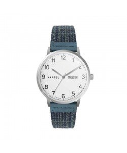 MORRIS 40MM BLUE FABRIC STRAP WATCH