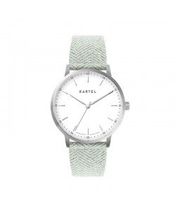 HUME 40MM BLUE FABRIC STRAP WATCH