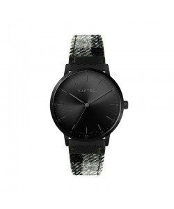 HUME 40MM GREY TARTAN STRAP WATCH