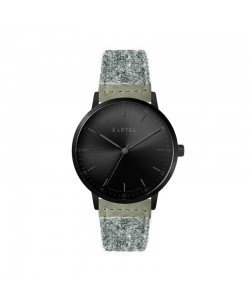 HUME 40MM GREY HARRIS TWEED STRAP WATCH