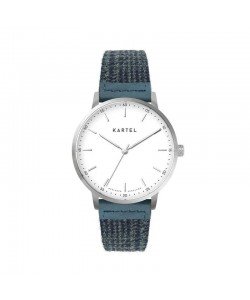 HUME 40MM BLUE FABRIC STRAP WATCH