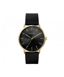 HUME 40MM BLACK CHAIN MESH STRAP WATCH