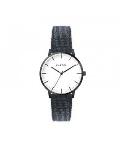 ISLA 34MM BLUE FABRIC STRAP WATCH