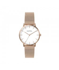 ISLA 34MM ROSE GOLD CHAIN MESH STRAP WATCH